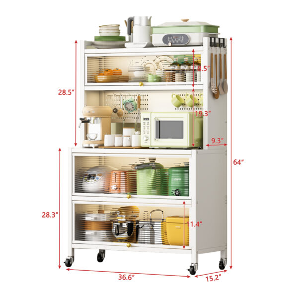 Cabinet Industrial Functional Metal Storage Shelf - Image 3