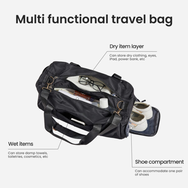 Luggage Set 4 pcs (20"/24"/29"/Travel Bag), ABS Durable Lightweight Luggage with Collapsible Cup Holder TSA Lock, Yellow - Image 20