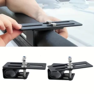 Car Roof Universal Solar Panel / Led Light Mount / Custom Rack Bracket - Durable Iron, No-Drill Installation for Suvs & Off-Road Vehicles