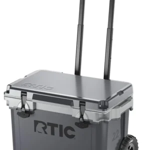RTIC 22 QT Ultra-Light Wheeled Cooler with Handle, Hard Insulated Portable Ice Chest Box for Beach, Drink, Beverage, Camping, Picnic