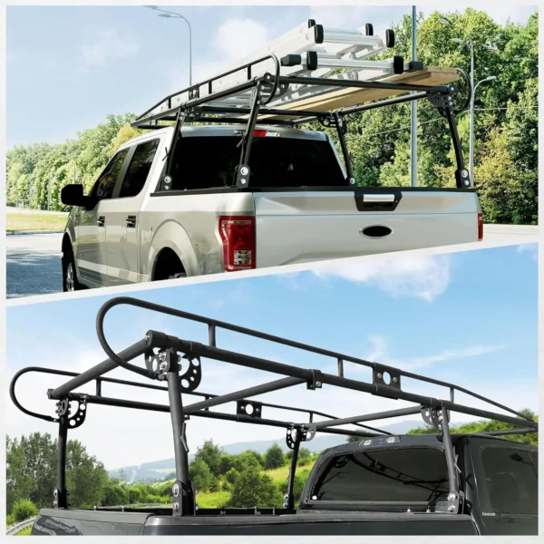 1000 LBS Adjustable Universal Truck Bed Rack Kayak Tent Cargo Box - Image 6