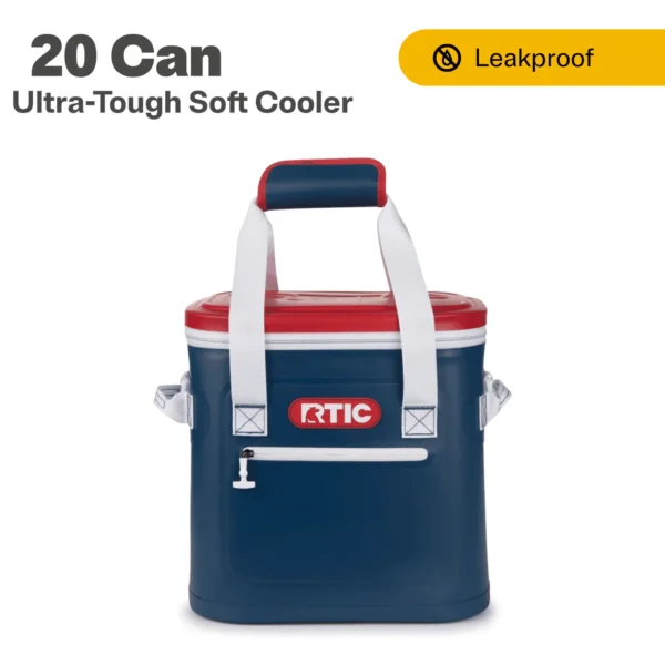RTIC 20 Can Ultra-Tough Soft Cooler, Leakproof Cooler, Waterproof Zipper, Black - Image 10