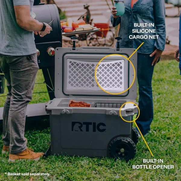 RTIC 52 Quart Ultra-Light Wheeled Hard Cooler Insulated - Image 7