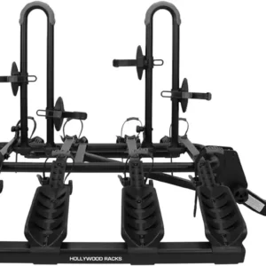 Hollywood HR4000 Hitch 4 Bike Rack 2" Hitch Car Rack, Lightweight, Black - Platform Style Bicycle Carrier