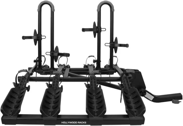 Hollywood HR4000 Hitch 4 Bike Rack 2" Hitch Car Rack, Lightweight, Black - Platform Style Bicycle Carrier