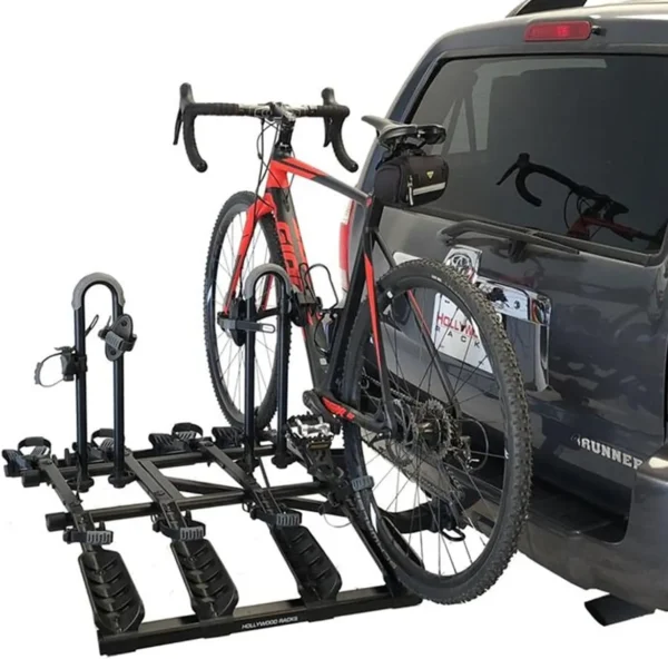 Hollywood HR4000 Hitch 4 Bike Rack 2" Hitch Car Rack, Lightweight, Black - Platform Style Bicycle Carrier - Image 6