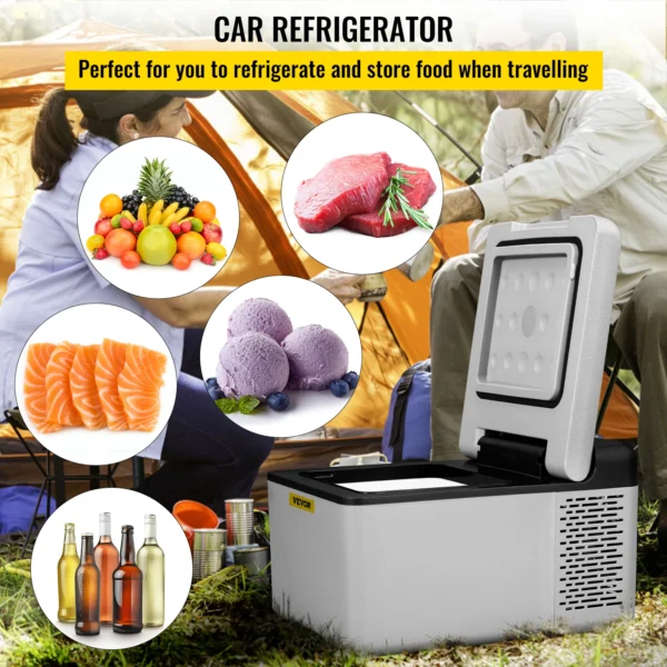 VEVOR C15 Car 15L Refrigerator Portable Compressor Fridge Cooler DC 110-240V AC - Image 2