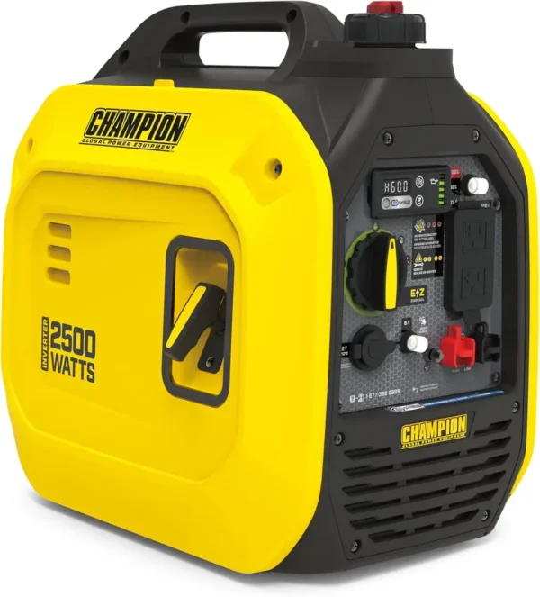 Champion 2500-Watt Ultralight Power Equipment Portable Inverter Generator with Quiet Technology and CO Shield Yellow - Image 7