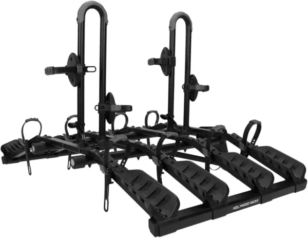 Hollywood HR4000 Hitch 4 Bike Rack 2" Hitch Car Rack, Lightweight, Black - Platform Style Bicycle Carrier - Image 2