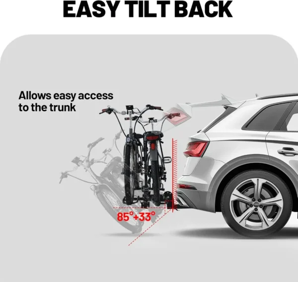 2-Bike Car 2 inch Hitch Mount Platform Style Rack