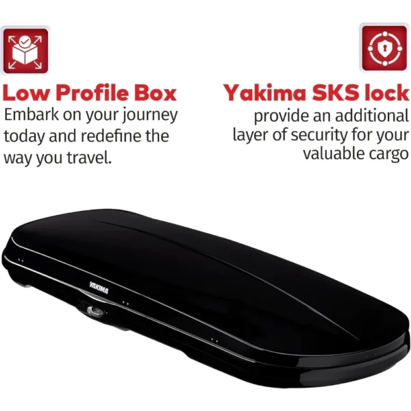 Yakima GrandTour Lo Aerodynamic 15 Cubic Feet Low Profile Rooftop Cargo Box - Image 2