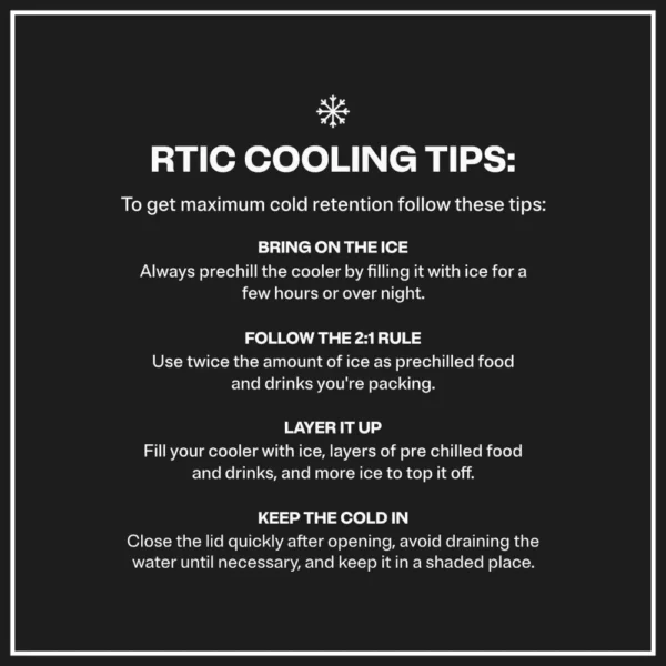 RTIC 22 QT Ultra-Light Wheeled Cooler with Handle, Hard Insulated Portable Ice Chest Box for Beach, Drink, Beverage, Camping, Picnic - Image 7
