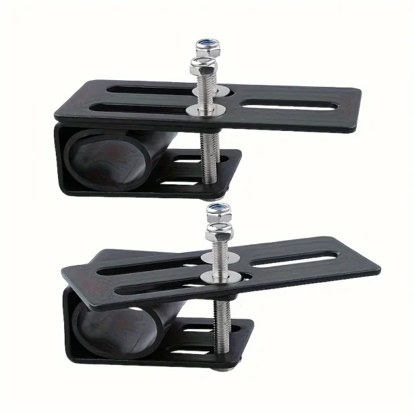 Car Roof Universal Solar Panel / Led Light Mount / Custom Rack Bracket - Durable Iron, No-Drill Installation for Suvs & Off-Road Vehicles - Image 6