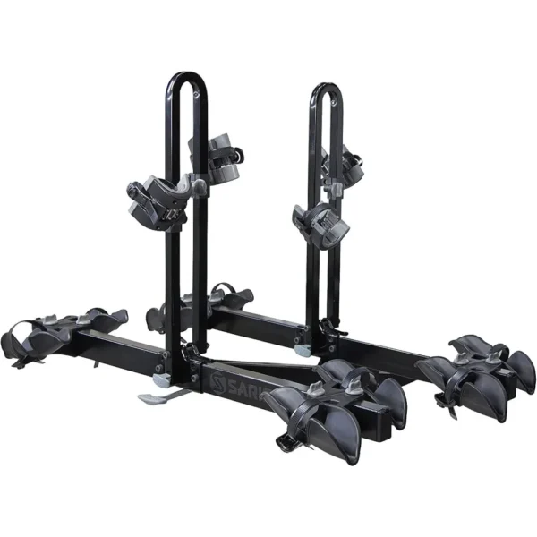 Saris Freedom 4-Bike Hitch Rack – Universal Fit for All Bike Types, 2" Receiver, 190 lb Capacity, Foot Pedal Tilt, Secure Ratcheting