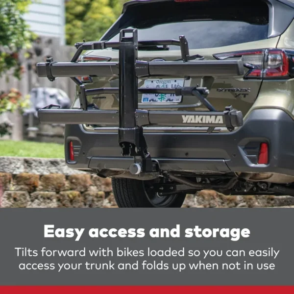 Yakima Stagetwo Platform 2" Hitch Bike Rack Carrier w/ Tilting Tray for 2 Bikes, Fits 16 to 29 Inch Wheel Size - Image 5