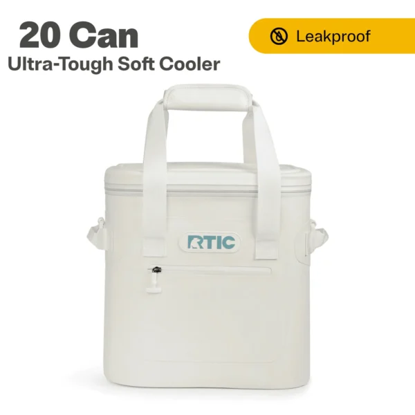 RTIC 20 Can Ultra-Tough Soft Cooler, Leakproof Cooler, Waterproof Zipper, Black - Image 9