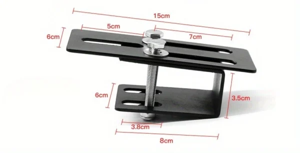 Car Roof Universal Solar Panel / Led Light Mount / Custom Rack Bracket - Durable Iron, No-Drill Installation for Suvs & Off-Road Vehicles - Image 7