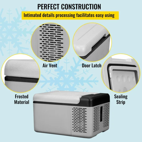 VEVOR C15 Car 15L Refrigerator Portable Compressor Fridge Cooler DC 110-240V AC - Image 7
