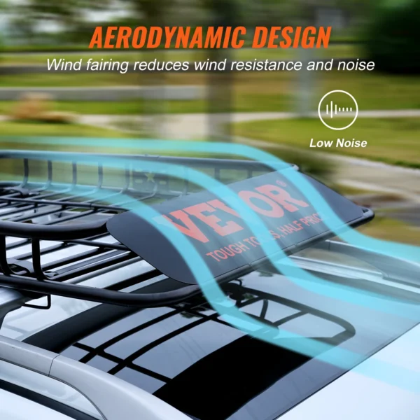 VEVOR Roof Rack Cargo Basket 46" / 51" /  64" Rooftop Cargo Carrier Heavy-Duty 200 LBS Capacity Van SUV Truck Vehicle - Image 7