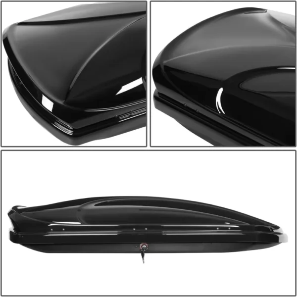 Car 12.5 Cubic Cargo Box 120cm Roof Raised Side Rail Rack  Attachment Lock and Keys Included - Image 5