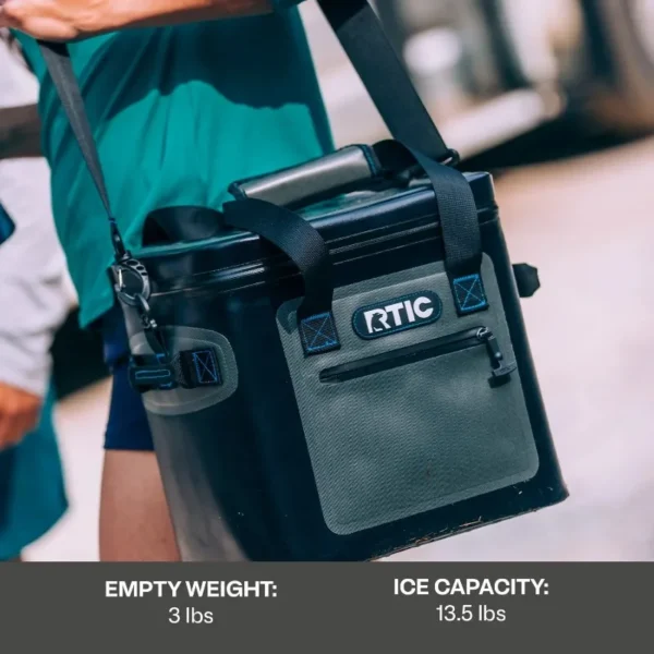 RTIC 20 Can Ultra-Tough Soft Cooler, Leakproof Cooler, Waterproof Zipper, Black - Image 7