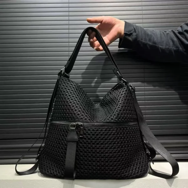 Mesh Industrial Multi-Use Backpack Casual Daily Commuter Bag - Image 3