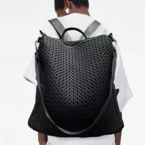 Mesh Industrial Backpack Casual Daily Commuter Bag