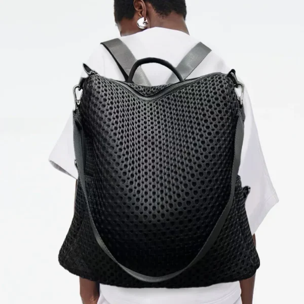 Mesh Industrial Backpack Casual Daily Commuter Bag