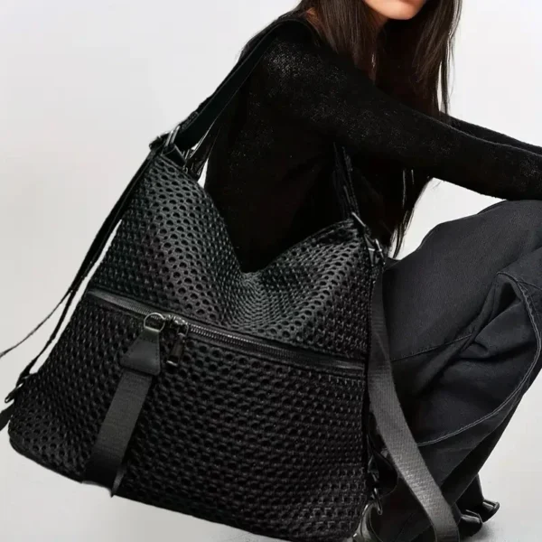 Mesh Industrial Multi-Use Backpack Casual Daily Commuter Bag