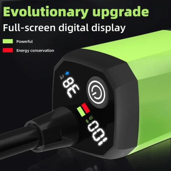 Camping Rechargeable Portable Shower LED Display Electric Pump Shower Head - Image 3
