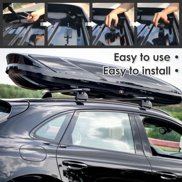 Universal Car Cargo Box Replacement Mounting Hardware Kit Heavy Duty U-Bolt Clamp - Image 4