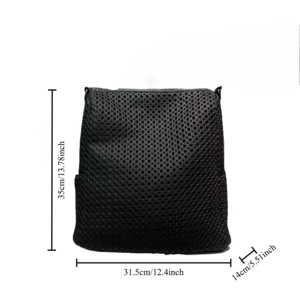 Mesh Industrial Backpack Casual Daily Commuter Bag - Image 3