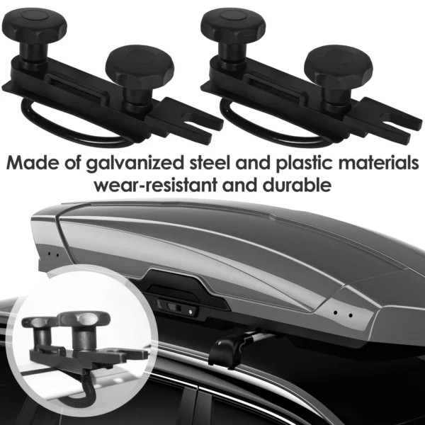 Universal Car Cargo Box Replacement Mounting Hardware Kit Heavy Duty U-Bolt Clamp - Image 2