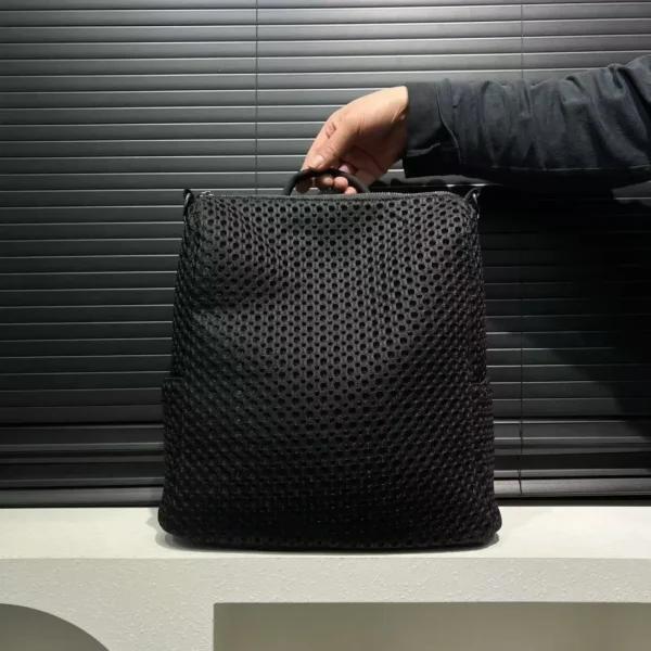 Mesh Industrial Backpack Casual Daily Commuter Bag - Image 4