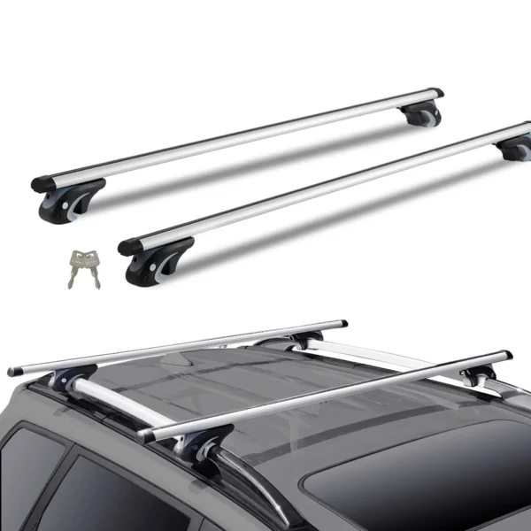 VEVOR Roof Rack CrossBar Adjustable Aluminum Roof Rail Crossbar Baggage Luggage Carrier 200LBS  Crossbars for SUVs, Sedans - Image 7