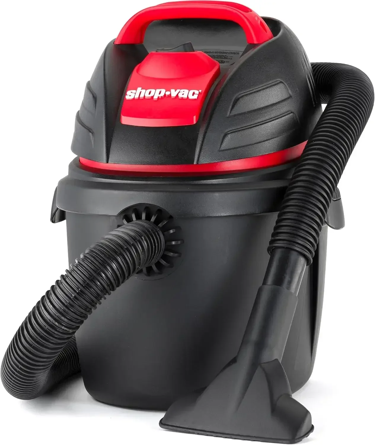 Shop-Vac Wet Dry Portable Utility Vacuum, 2.5 Gallon 1.25 Inch Diameter x 6 Foot Hose,12 Ft Cord Length,Wall Mounted,Includes Filters,Red