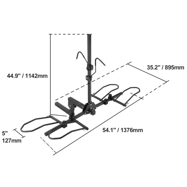 VEVOR Hitch Mount Bike Rack 2-Bike Platform Style - Image 8