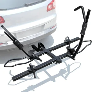 Car 2" Hitch Bike Rack, Carry 2 Bikes up to 75 lbs Each for Standard, Fat Tire and Electric Bicycles Foldable Ebike Rack