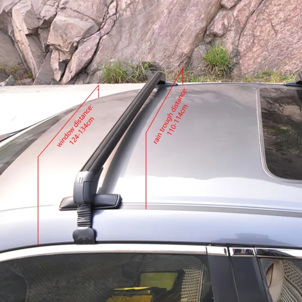 Universal Car Roof Rack Cross Bars Locks Durable - Image 2