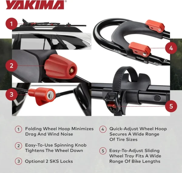 Yakima FrontLoader Bike Rack Car Rooftop Bike Rack Mount - Image 3