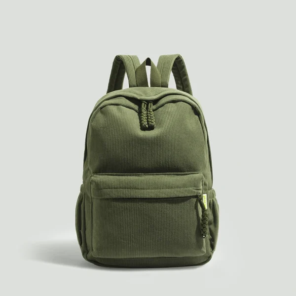 Corduroy Backpack Durable Casual - Image 10