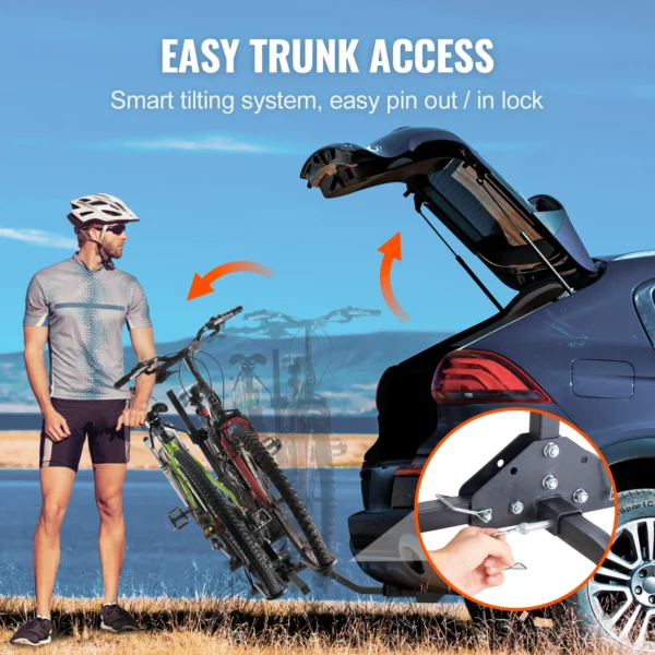 VEVOR Hitch Mount Bike Rack 2-Bike Platform Style - Image 4