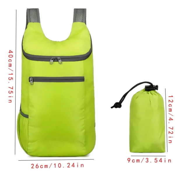 Weekend Travel Bag, Foldable Waterproof Lightweight Backpack, Large Capacity - Image 4