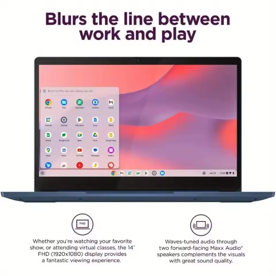 Lenovo IdeaPad Slim 3 Chromebook 14″ Laptop MediaTek Kompanio