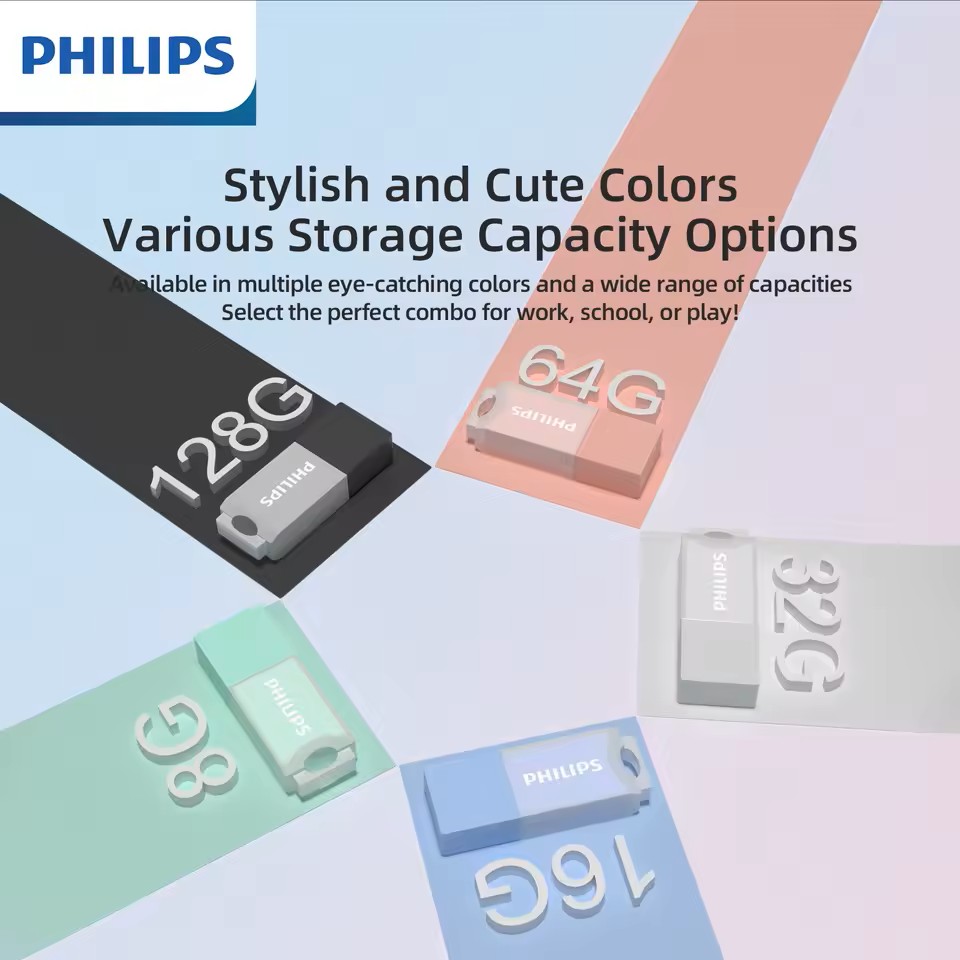PHILIPS USB Flash Drive 2.0 Memory Stick Pen Card