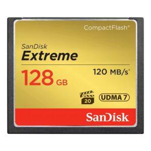 SanDisk 32GB/64GB/128GB Extreme 120 MB/s CompactFlash UDMA 7