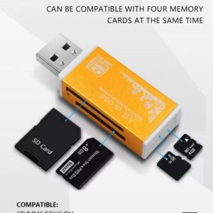 Micro SD TF XC Card Reader (4 Ports) USB 2.0
